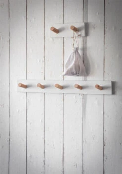 Melcombe Peg Rail In Lily White - 2 Peg