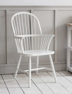 Spindle Armchair - Lily White