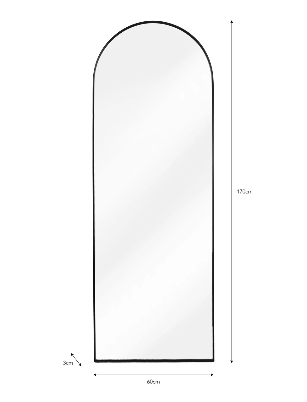 Charlcombe Arched Freestanding Mirror 6 Charlcombe Arched Freestanding Mirror - Image 4