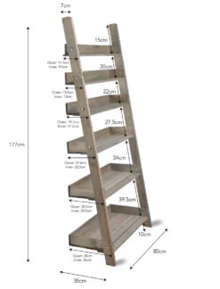 Aldsworth Shelf Ladder - Large -Modern Living Shop AWSL02 portrait 9 81515.1638455514
