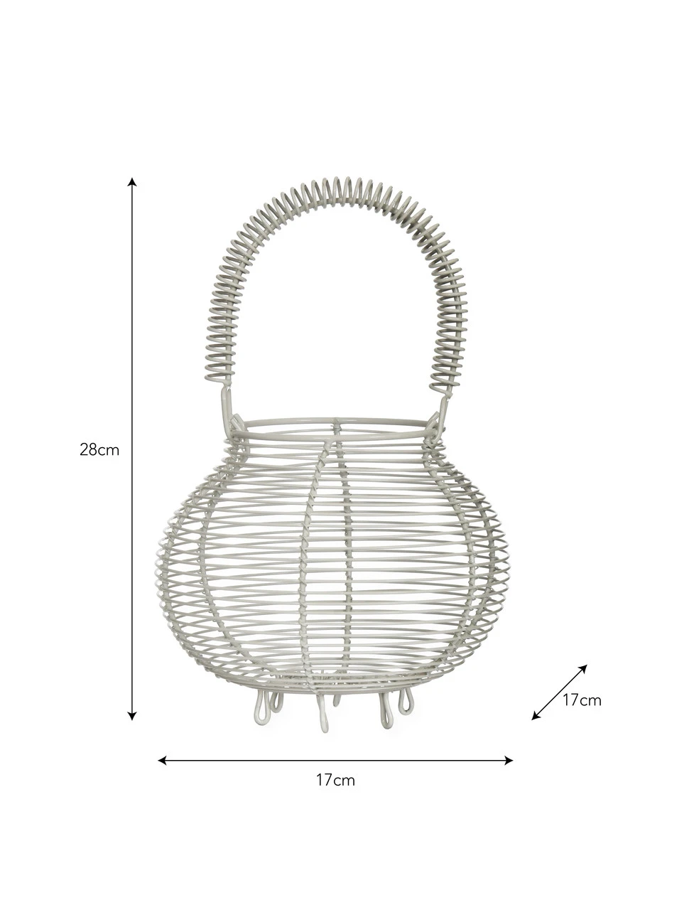 Brompton Egg Basket - Chalk 5 Brompton Egg Basket - Chalk - Image 3