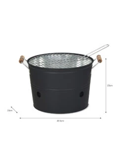 Cleveley Bucket BBQ - Carbon -Modern Living Shop BBCN02 portrait 9 05943.1638459056