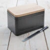 Borough Bread Bin - Charcoal