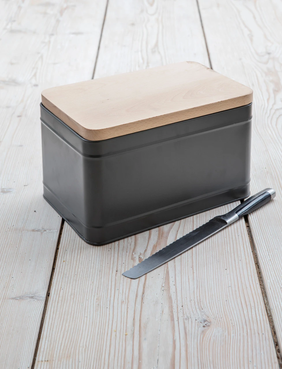 Borough Bread Bin - Charcoal 3 Borough Bread Bin - Charcoal