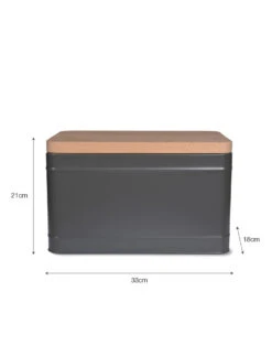 Borough Bread Bin - Charcoal 17 Borough Bread Bin - Charcoal -Modern Living Shop BBCO02 portrait 9 58753.1638459068