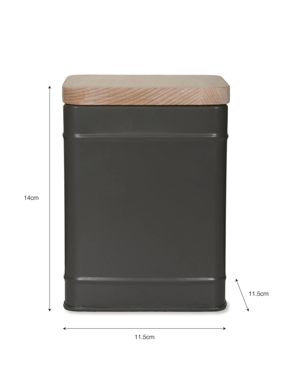 Borough Canister - Small - Charcoal 8 Borough Canister - Small - Charcoal - Image 6