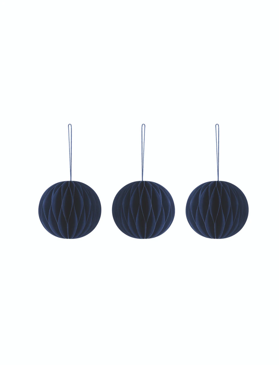 Set Of 3 Maddox Round Baubles - Ink 4 Set Of 3 Maddox Round Baubles - Ink - Image 2