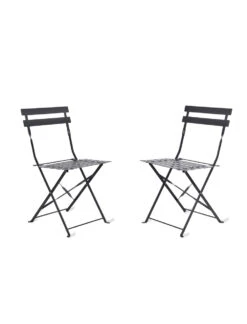 Pair Of Bistro Chairs - Carbon -Modern Living Shop BCCN01 portrait 8 15006.1638459727