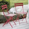 Pair Of Bistro Chairs - Pomegranate