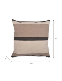 Beccles Stripe Cushion - 60 X 60cm -Modern Living Shop BCWO03 portrait 9 58832.1638459782
