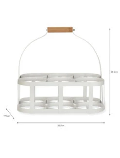 Portland Milk Bottle Holder - 6 Bottle -Modern Living Shop BHLW02 portrait 9 73291.1638460284