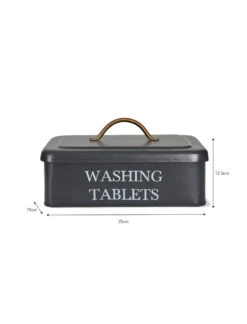 Washing Tablet Box - Carbon 7 Washing Tablet Box - Carbon -Modern Living Shop BOCN01 portrait 9 07911.1638460824