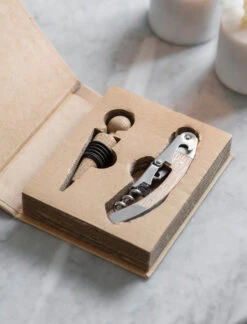 Bottle Opener And Stopper Set