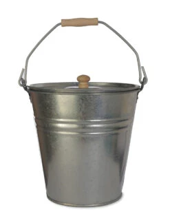 Bucket With Lid - Galvanised Steel -Modern Living Shop BUGA07 portrait 8 79631.1638462145