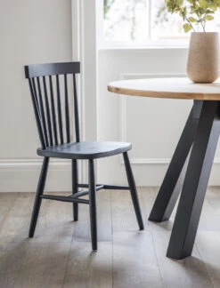 Spindle Back Chair - Carbon