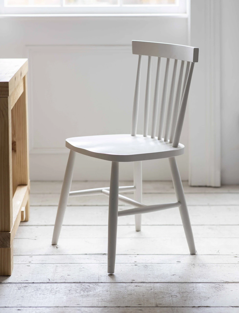 Spindle Back Chair - Lily White 3 Spindle Back Chair - Lily White