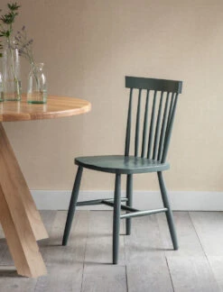 Spindle Back Chair - Forest Green