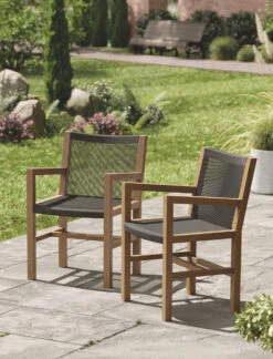 Pair Of Mylor Dining Armchairs - Black