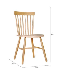 Spindle Back Chair - Natural -Modern Living Shop CHOA07 portrait 9 67820.1638463987