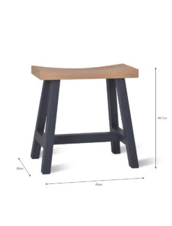 Clockhouse Stool - Small - Carbon -Modern Living Shop CHST11 portrait 9 94234.1638464068