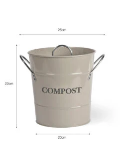 3.5L Compost Bucket - Clay -Modern Living Shop CPBC01 portrait 9 15815.1638464500