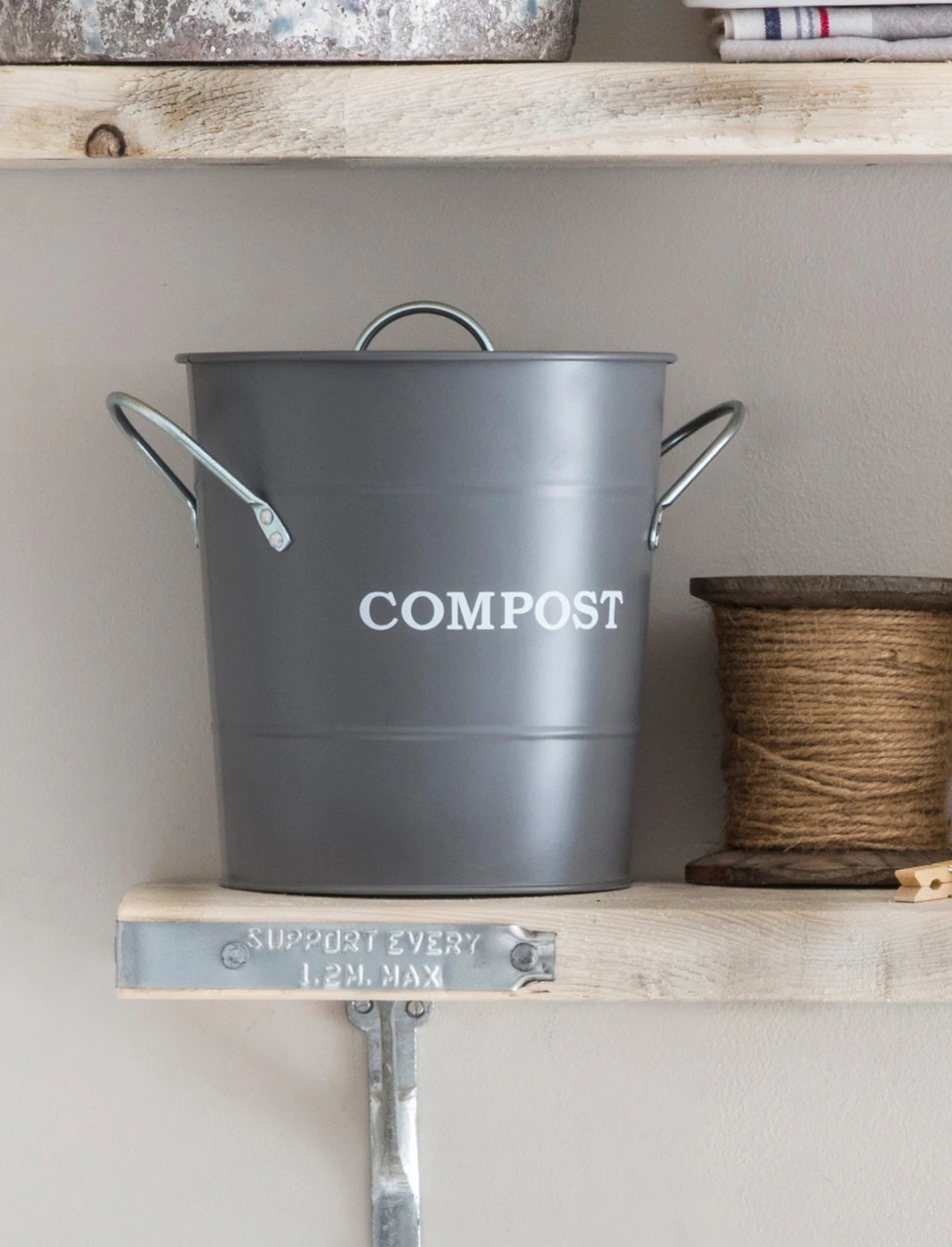 3.5L Compost Bucket - Charcoal 3 3.5L Compost Bucket - Charcoal