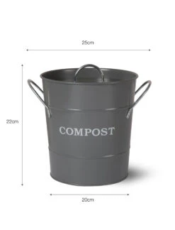 3.5L Compost Bucket - Charcoal 7 3.5L Compost Bucket - Charcoal -Modern Living Shop CPBC03 portrait 9 15171.1638464505