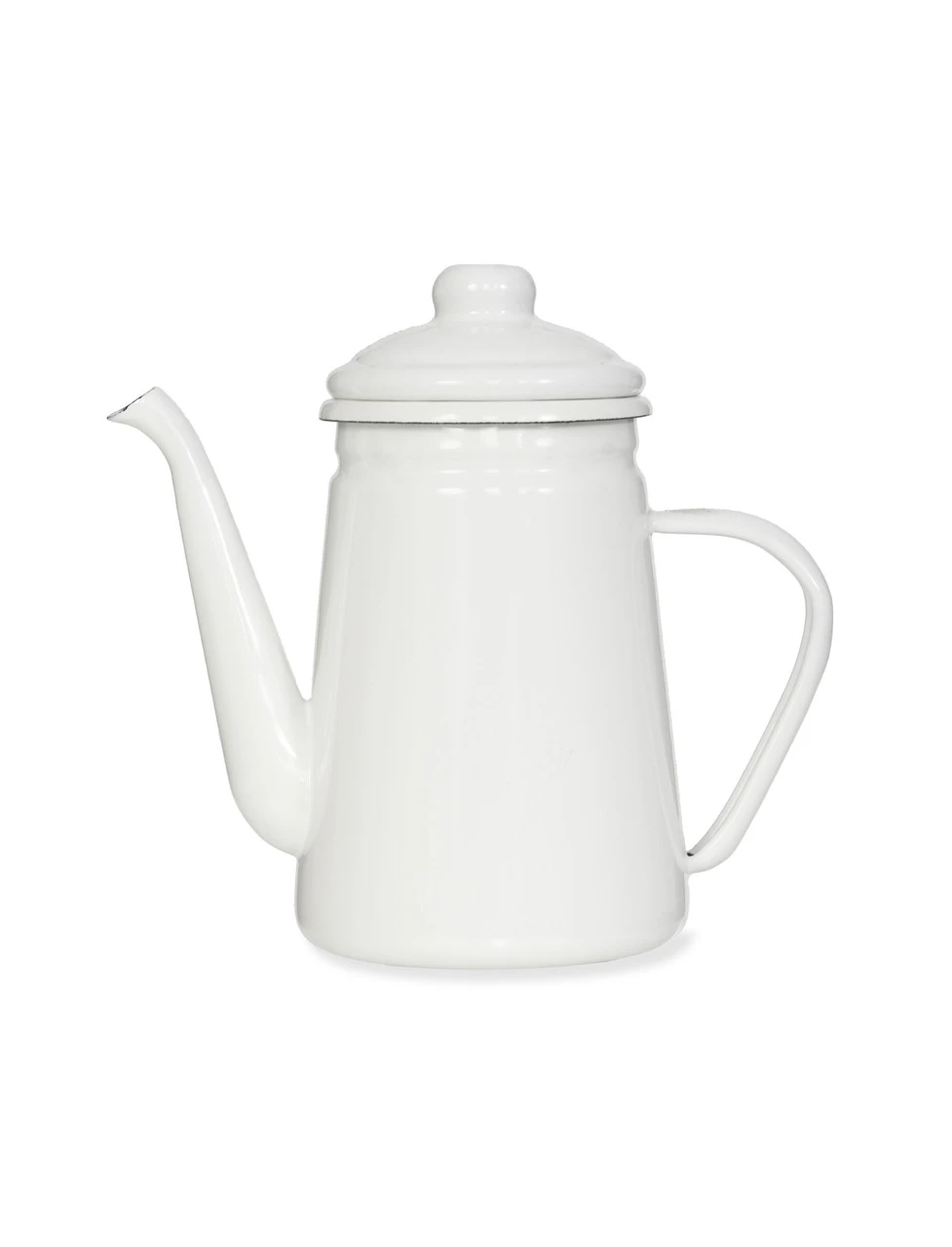 Enamel Coffee Pot - Warm White 5 Enamel Coffee Pot - Warm White - Image 3