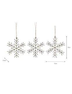 Set Of 3 Cromwell Snowflakes -Modern Living Shop CSAB01 portrait 9 33463.1663929860