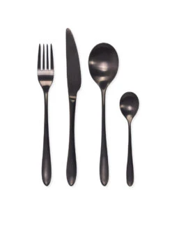 16 Piece Cutlery Set - Black -Modern Living Shop CSBL01 portrait 8 86564.1638464544