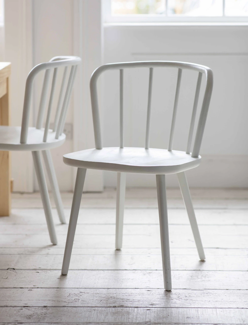 Pair Of Uley Chairs - Lily White 3 Pair Of Uley Chairs - Lily White