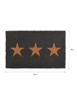 Doormat 3 Stars - Small -Modern Living Shop DMCO10 portrait 9 15792.1638546625
