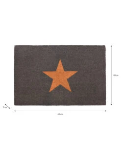 Charcoal Star Doormat - Small -Modern Living Shop DMCO29 portrait 9 36600.1638545447