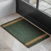 Triple Stripe Doormat - Forest Green - Small -Modern Living Shop DMCO31 portrait 1 45531.1638546026