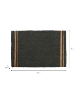 Triple Stripe Doormat - Forest Green - Small -Modern Living Shop DMCO31 portrait 9 22865.1638546033