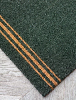 Triple Stripe Doormat - Forest Green - Large -Modern Living Shop DMCO32 portrait 2 93584.1638546036