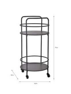 Round Drinks Trolley - Carbon 9 Round Drinks Trolley - Carbon -Modern Living Shop DTCN01 portrait 9 55675.1638550233