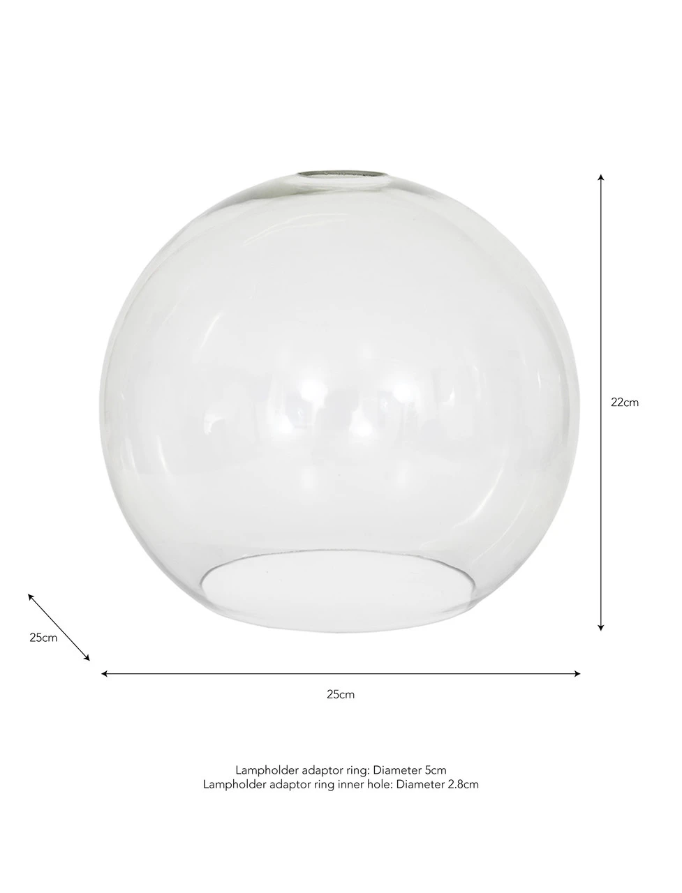 Chelsea Easy Fit Pendant Shade - Globe 5 Chelsea Easy Fit Pendant Shade - Globe - Image 3
