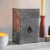 Firelighter Box - Galvanised -Modern Living Shop FBGS01 portrait 1 24484.1638547214