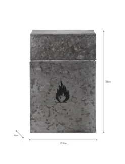 Firelighter Box - Galvanised 7 Firelighter Box - Galvanised -Modern Living Shop FBGS01 portrait 9 83568.1638547832