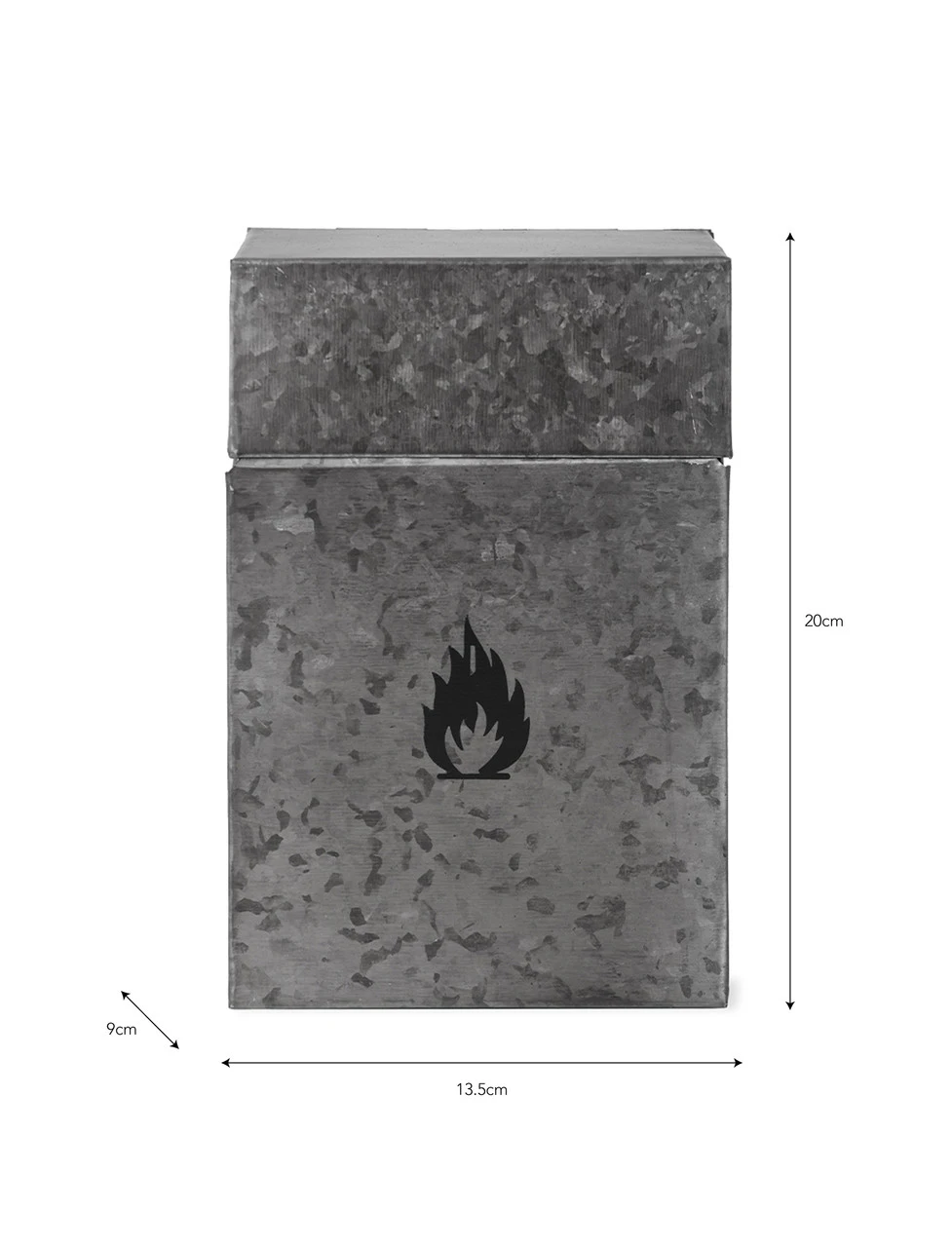 Firelighter Box - Galvanised 5 Firelighter Box - Galvanised - Image 3