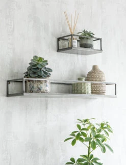 Farringdon Bottle Shelf - Small -Modern Living Shop FBIR01 portrait 3 93728.1646063412