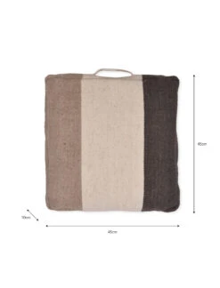 Beccles Stripe Floor Cushion - Medium -Modern Living Shop FCWO02 portrait 9 59396.1638467015