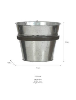 Single Winson Wall Pot And Farringdon Holder - Silver -Modern Living Shop FPGA01 portrait 9 56077.1638547863