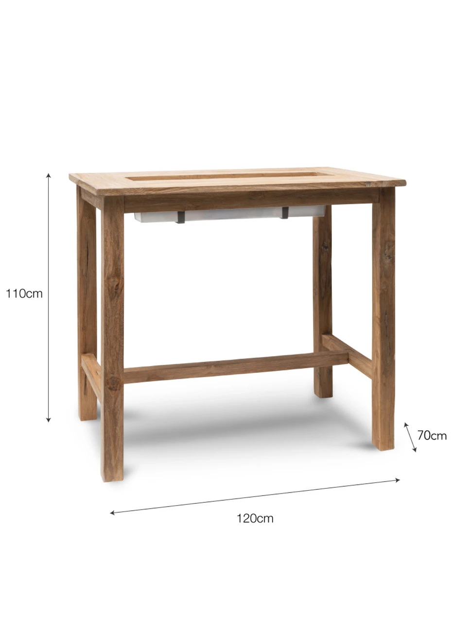 St Mawes Drinks/Planter Bar Table - Small 7 St Mawes Drinks/Planter Bar Table - Small - Image 5