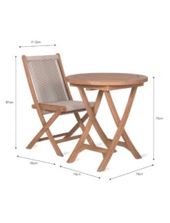 Carrick Table And Chair Set - Natural -Modern Living Shop FUTE35 portrait 9 75746.1638550337