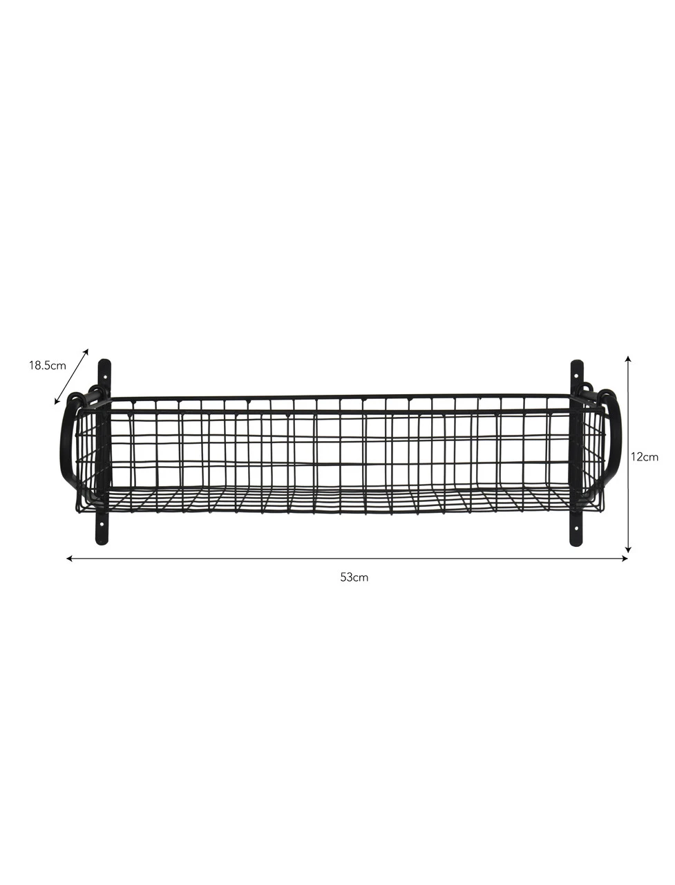 Wirework Basket Shelf - Black - Medium 6 Wirework Basket Shelf - Black - Medium - Image 4
