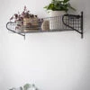 Wirework Basket Shelf - Black - Large -Modern Living Shop HBBL03 portrait 1 89862.1638543670