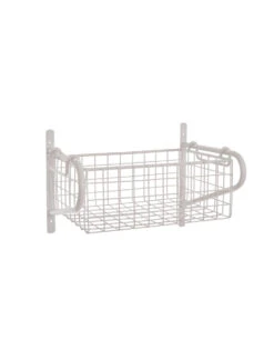 Wirework Basket Shelf - Lily White - Small -Modern Living Shop HBLW01 portrait 8 52447.1638543026