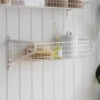 Wirework Basket Shelf - Lily White - Medium -Modern Living Shop HBLW02 portrait 1 80102.1638543028